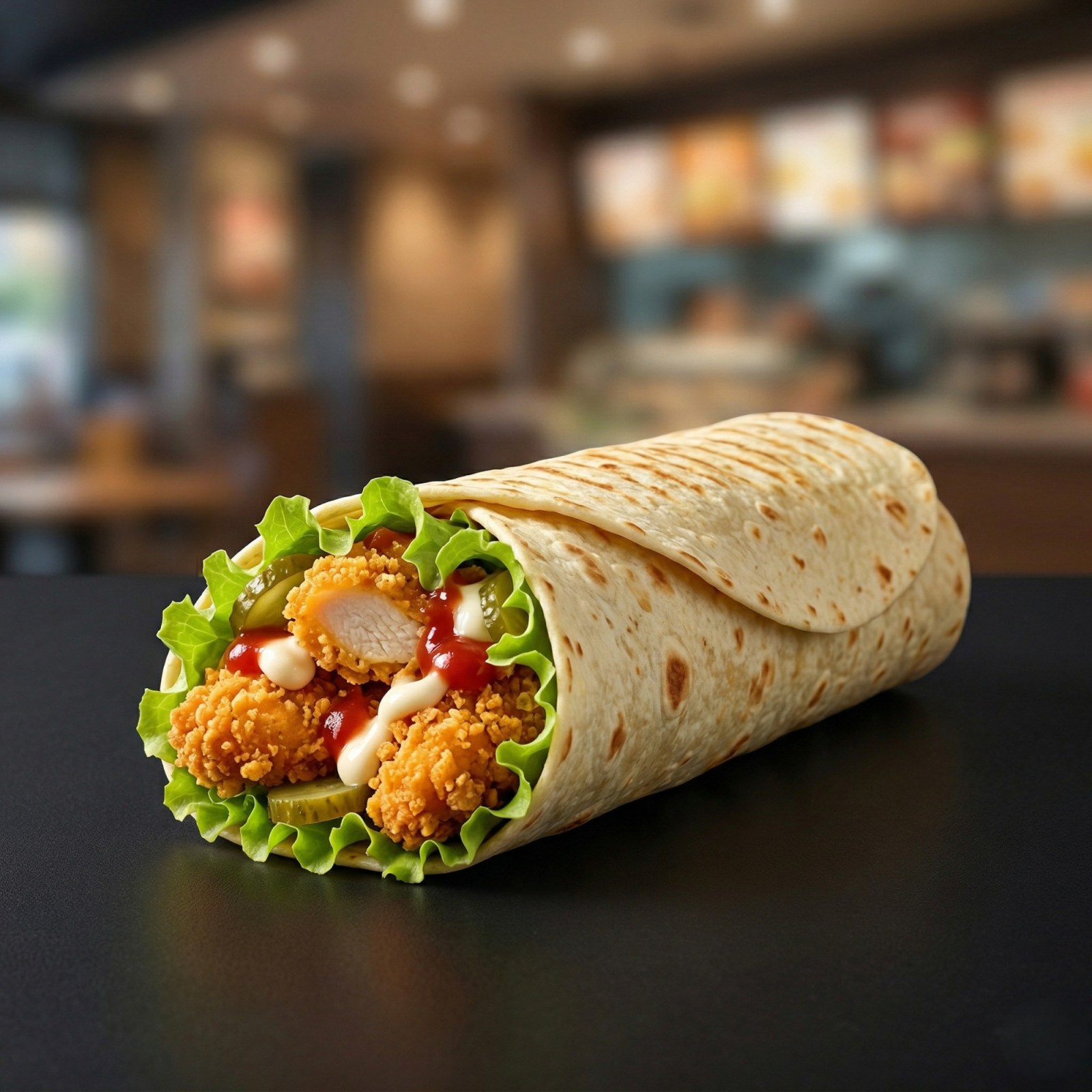 Çıtır Tavuk Dürüm (Crispy Chicken Wrap)