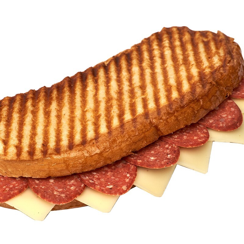 Tam Ekmek Sucuklu Kaşarlı Tost