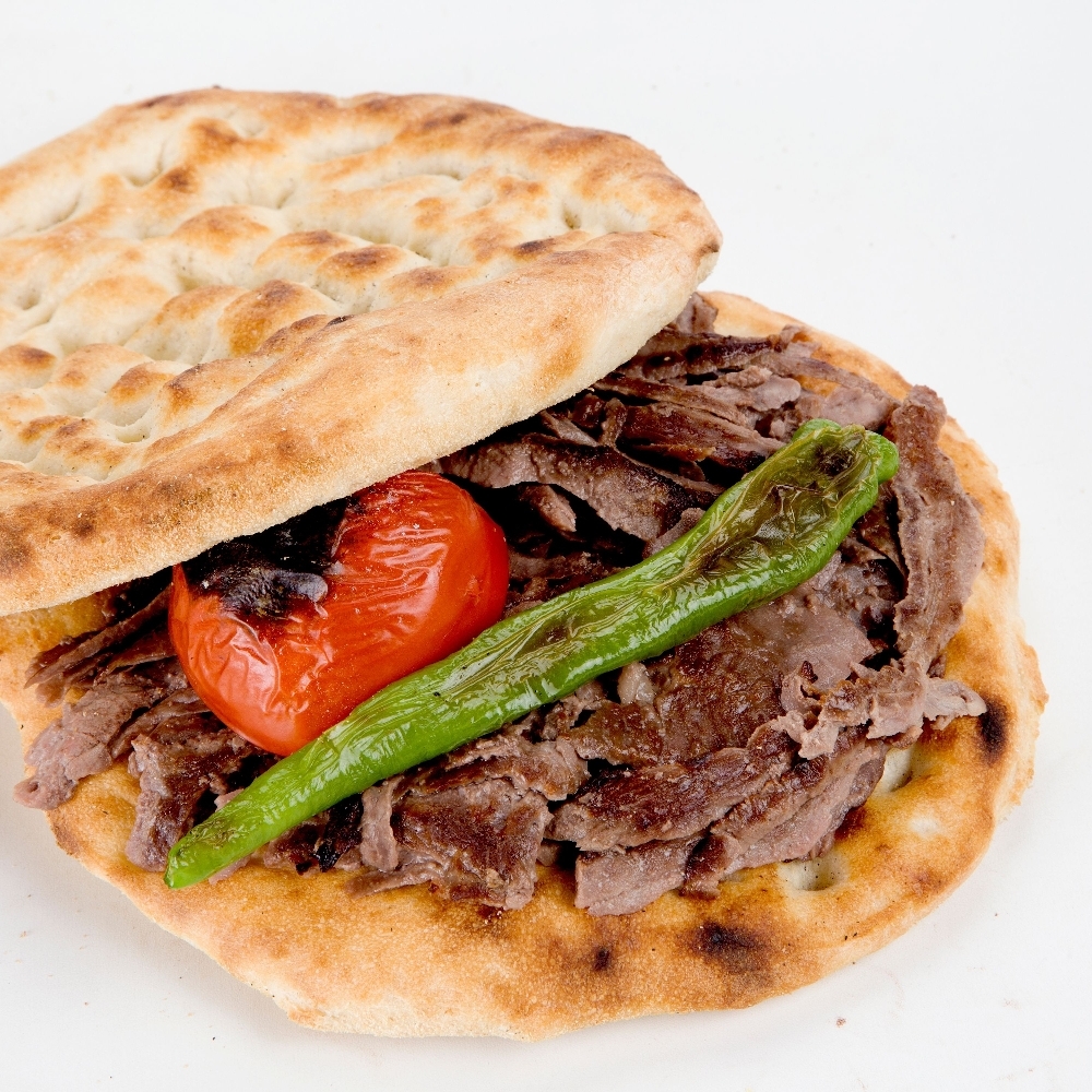 Çift Pideli Et Döner + Ayran
