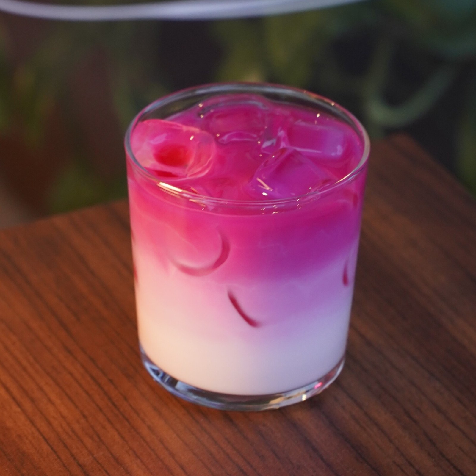 Iced Pink Matcha Strawberry Latte