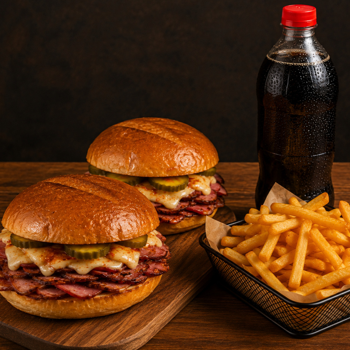 2'li Kumru Burger Menü