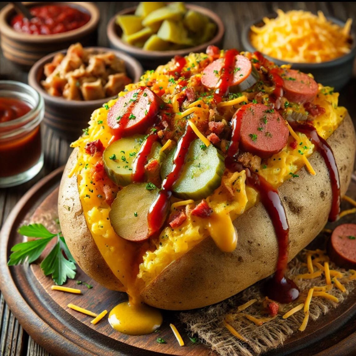 Smoked Hot Dog Kumpir