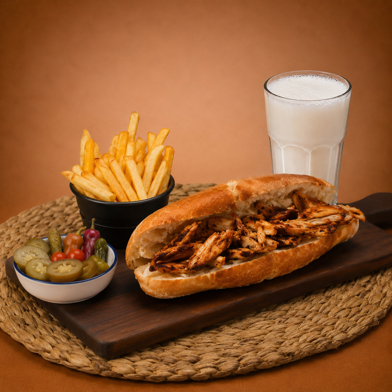 Ekmek Arası Tavuk Döner Menü