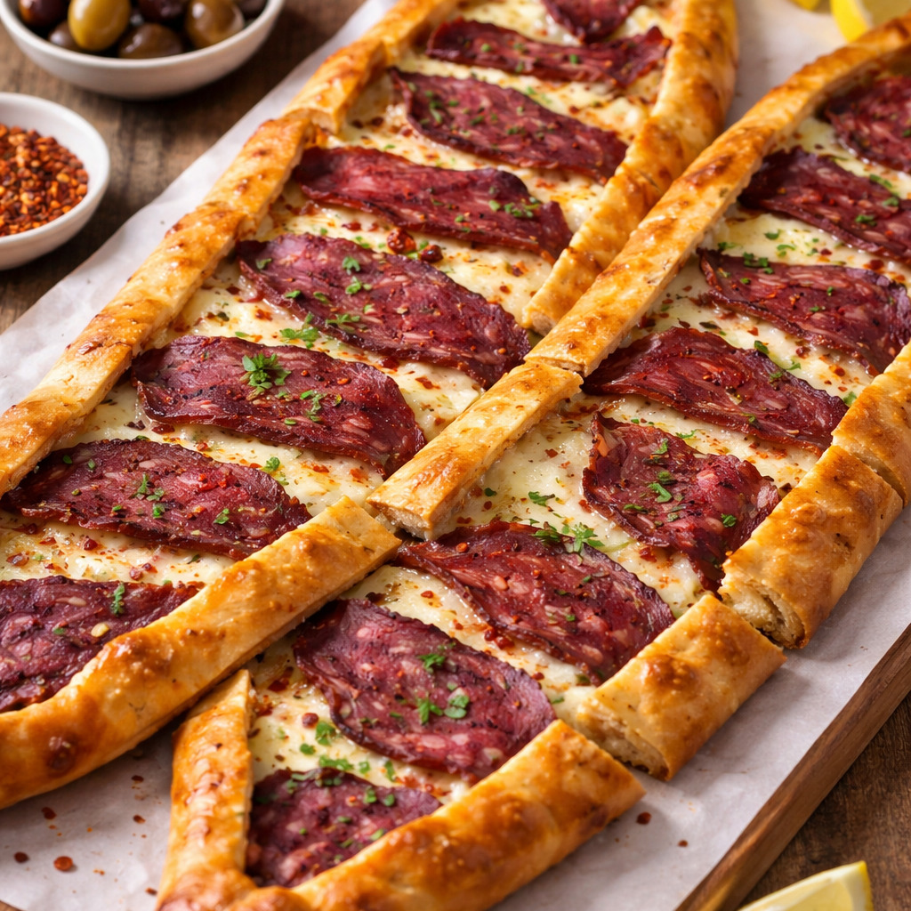 Dana Pastırmalı Pide