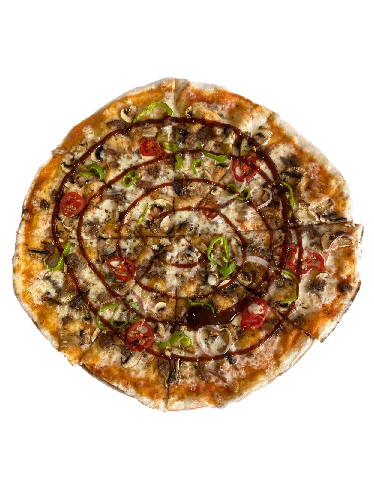 BBQ Soslu Kavurmalı Pizza (Küçük Boy)