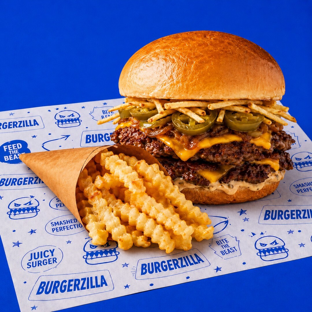 Jalapeno Smash Burger & Patates Kızartması