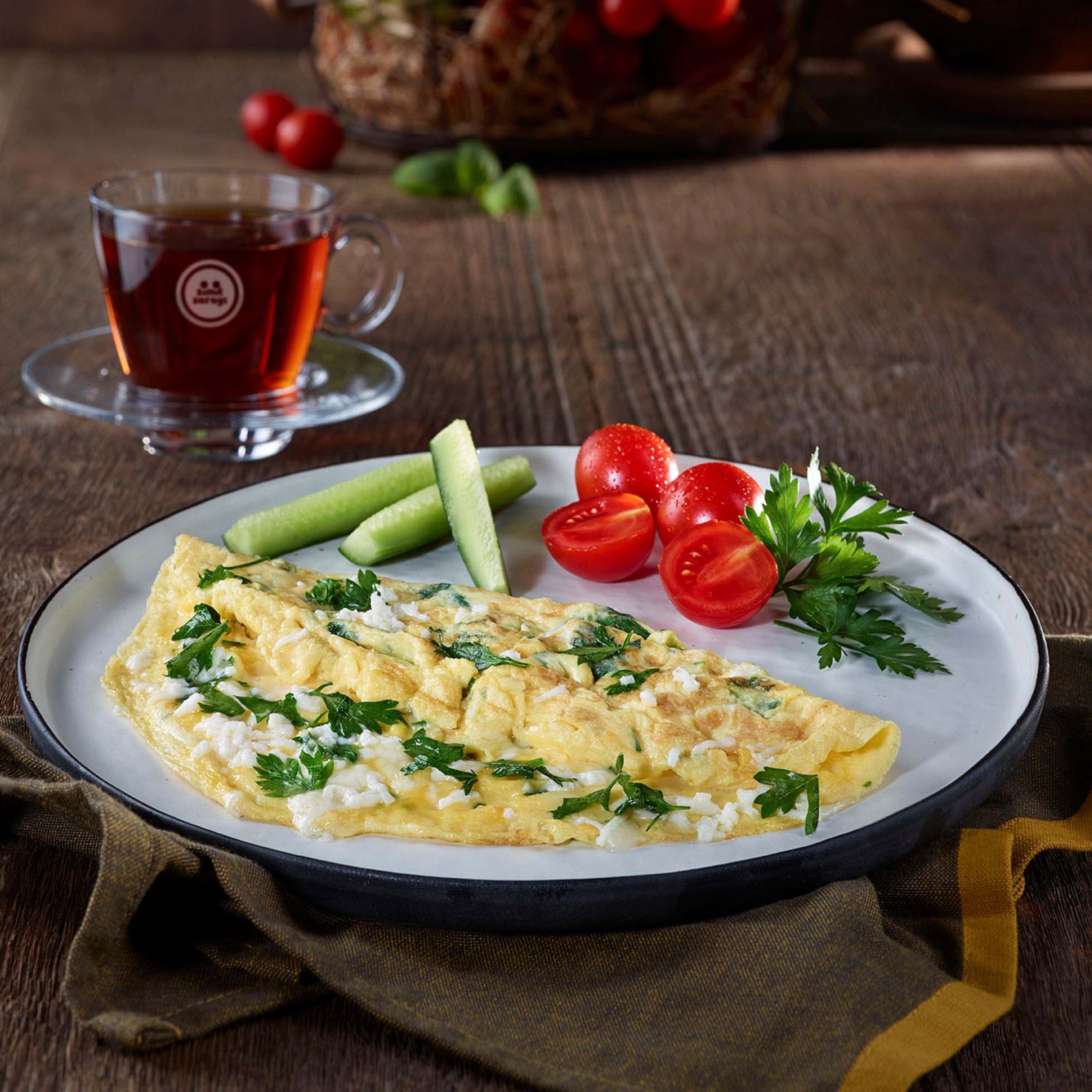 Beyaz Peynir Maydanoz Omlet