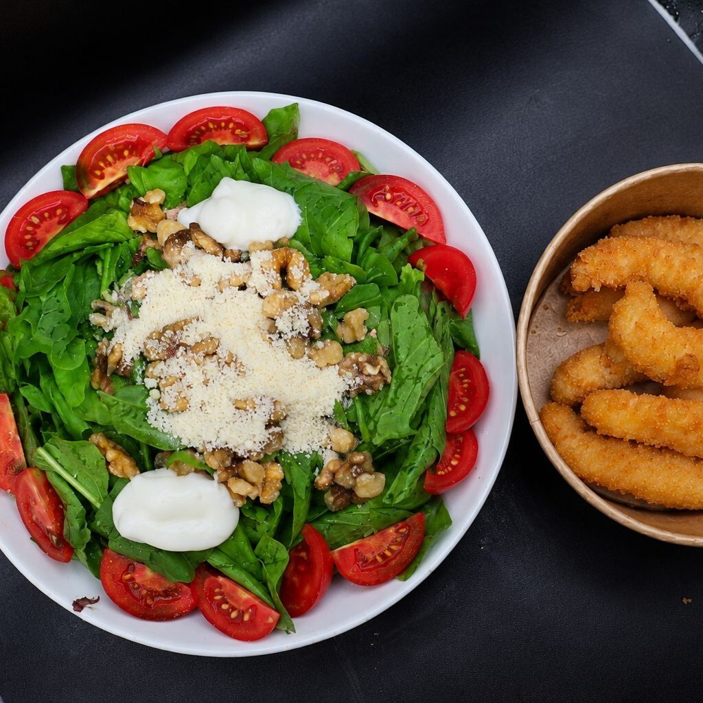 Çıtır Karidesli Salata