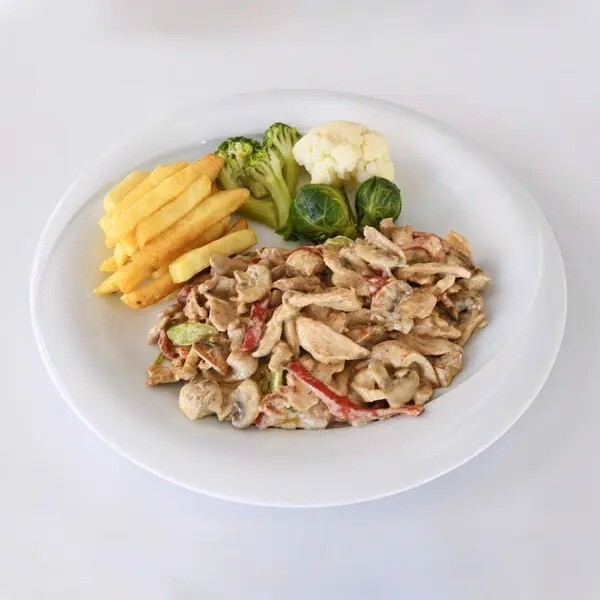 Kremalı Mantarlı Tavuk Menü
