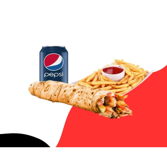 Hatay Soslu Döner + Patates + cola