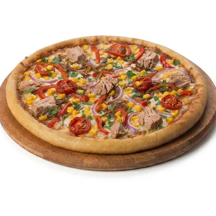 Ton Balıklı Pizza [Büyük Boy]Pizza bahartı+ketçap +mayanoze + 330 ml cola turk