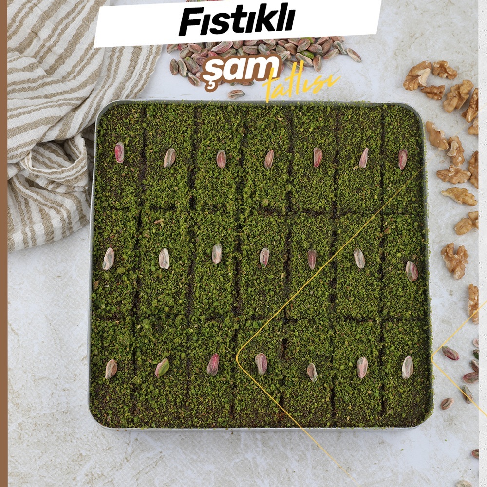 Fıstıklı Şam Tatlısı (500 gr)