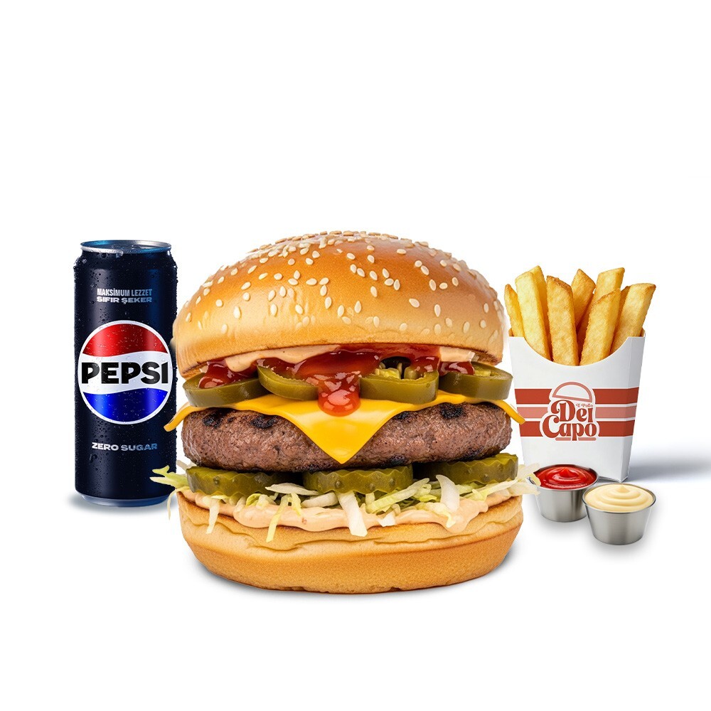 Burn Burn Burn Burger Menü