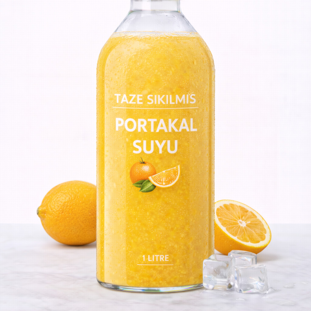 Taze Sıkılmış Portakal Suyu 1 Litre