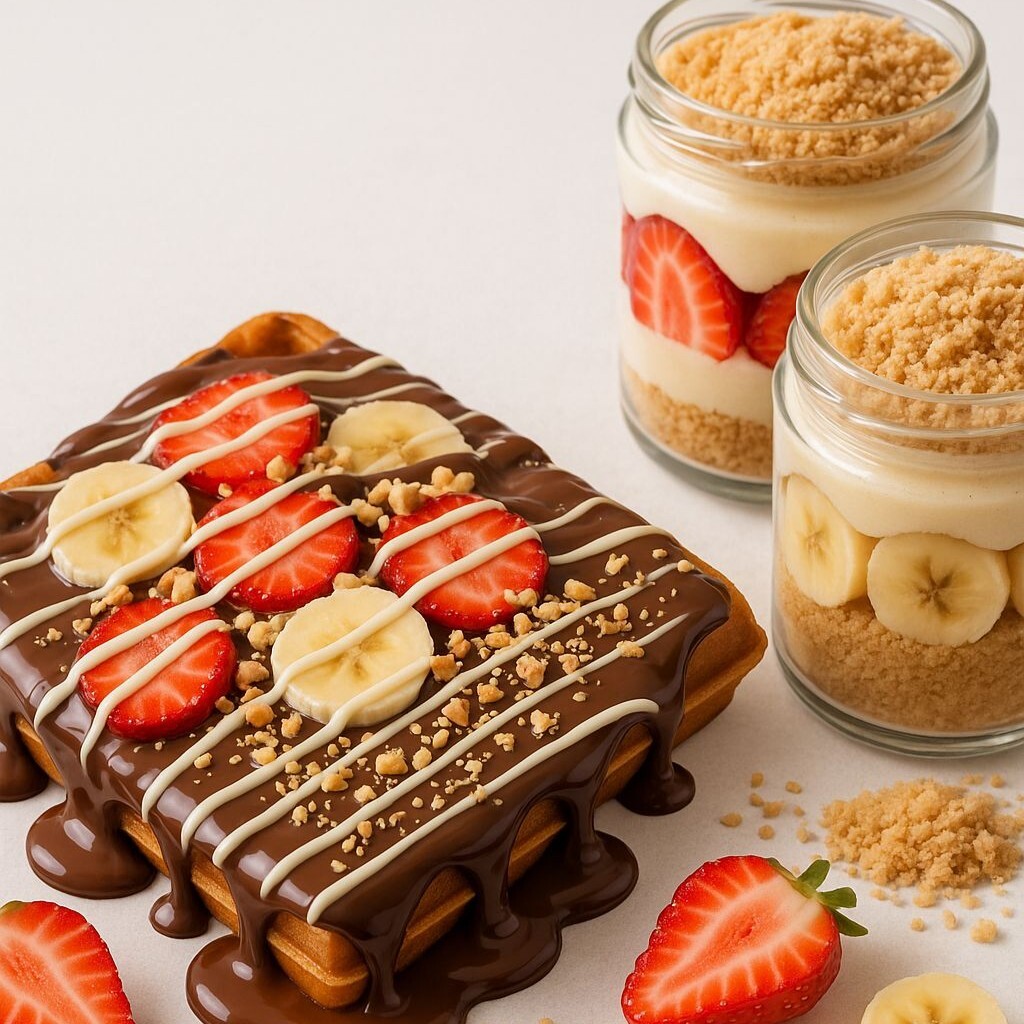 1 Waffle + 2 Kavanoz Tatlı