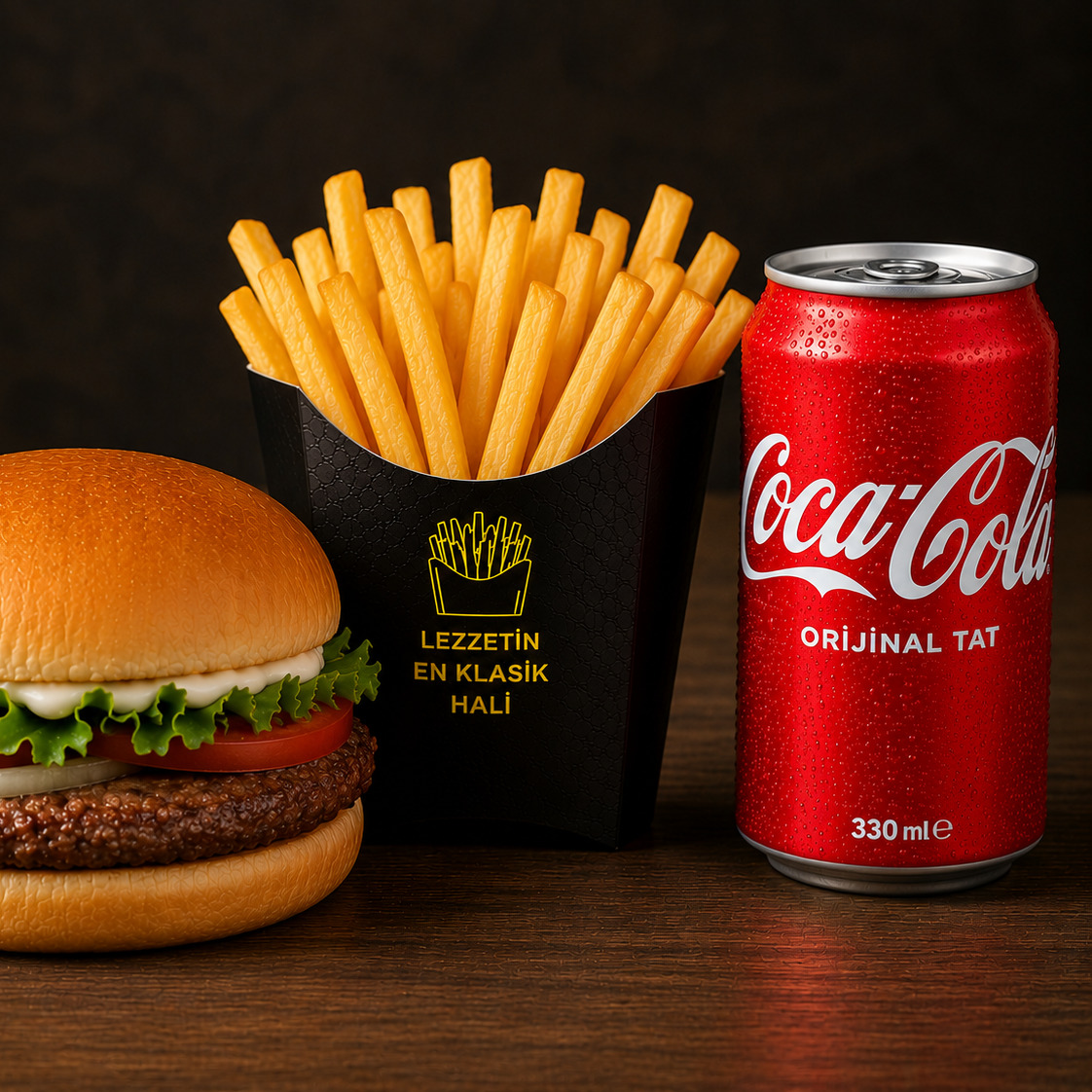 Klasik Burger Menü ( Coca cola )