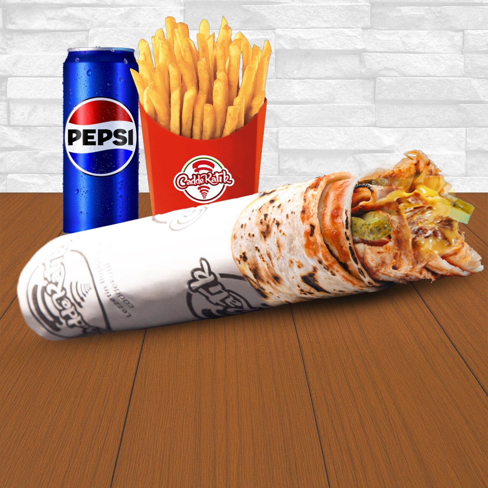 Katık Tavuk Cheddar Klasik Menü