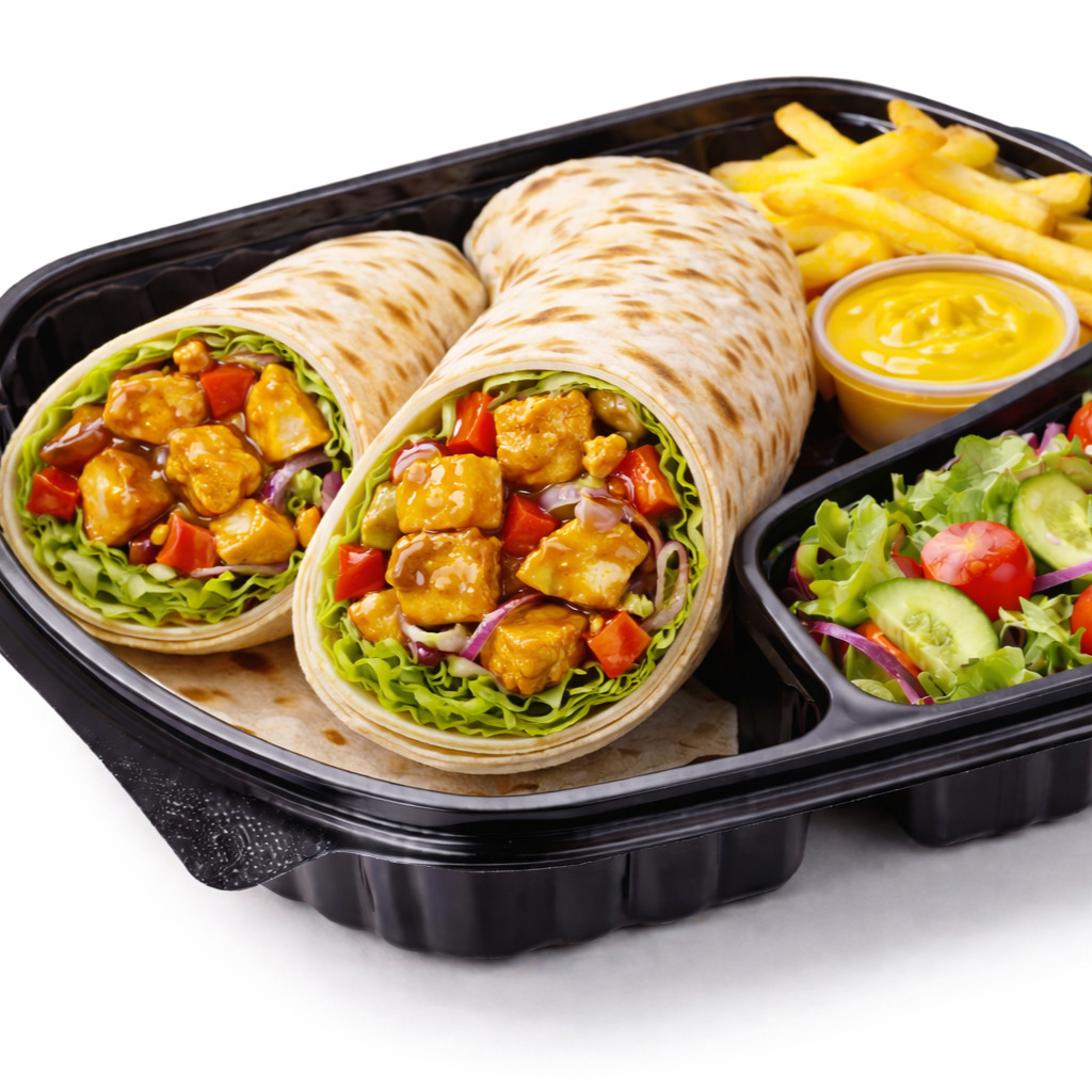 Balı Hardallı Tavuklu Soteli Wrap