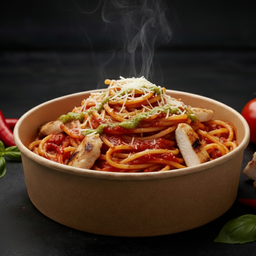 Çanak'ta Meksika Ateşi Spaghetti