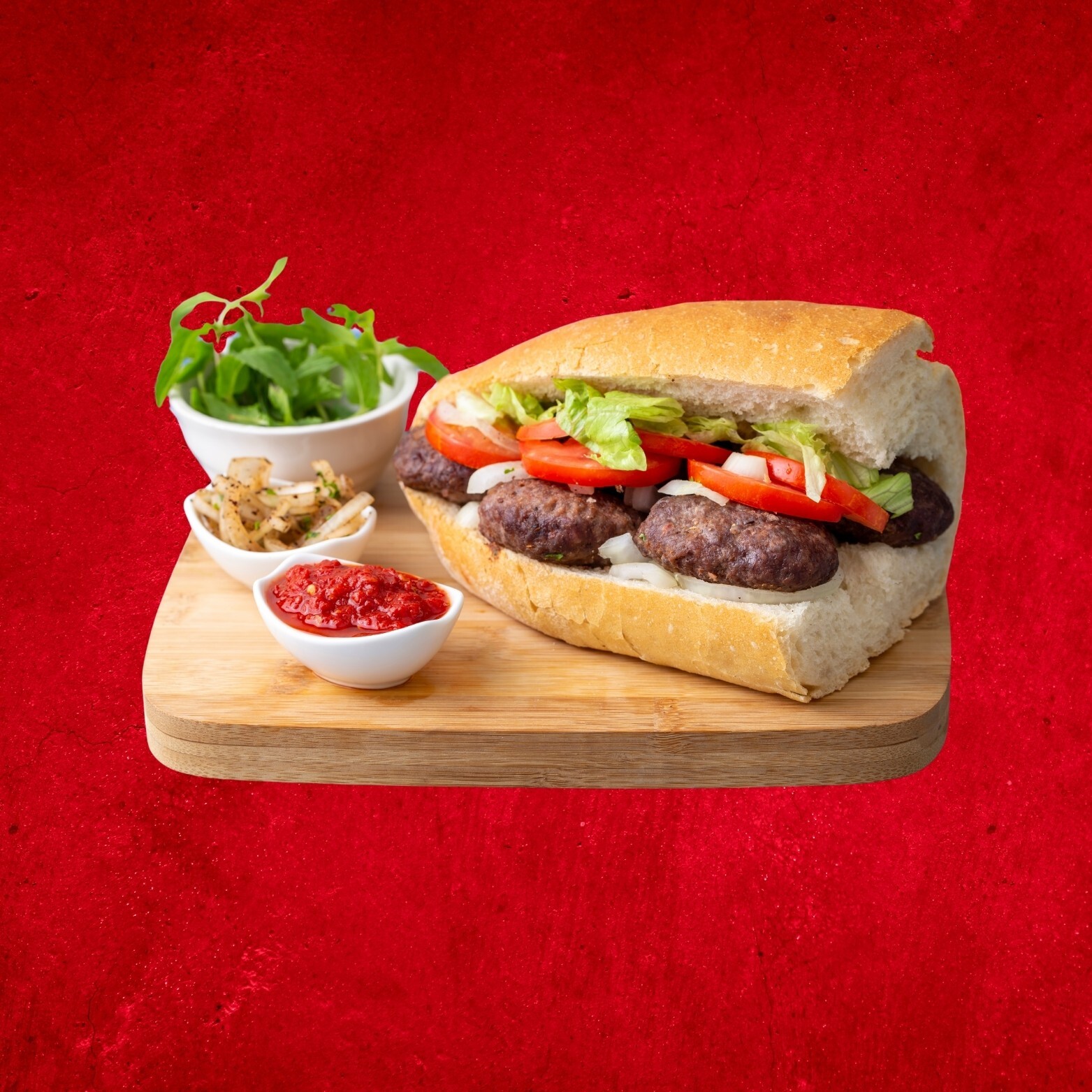 Yarım Ekmek Köfte + Patates