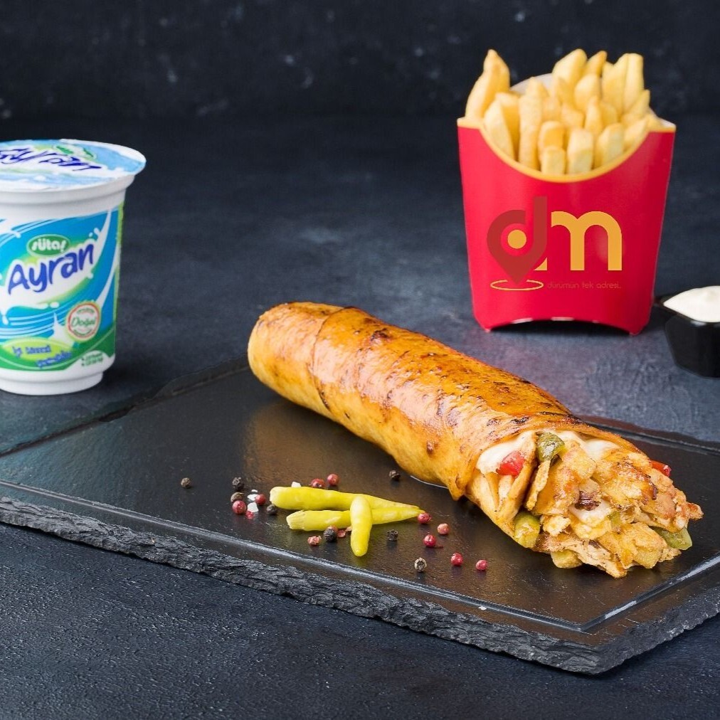 Mega Tavuk Döner Dürüm Menü