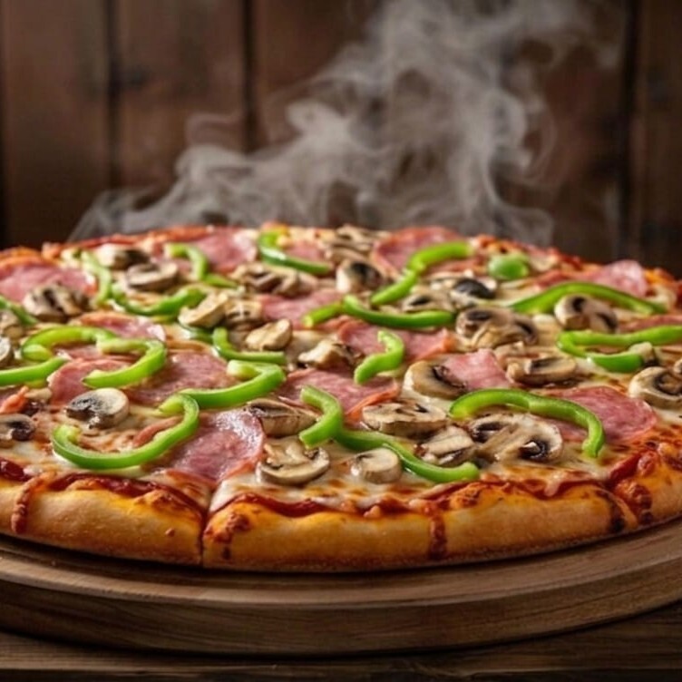 Salamlı Pizza ( Orta Boy ) VIP Live Sos Mısır Biber Salam VIP Gurme Pizzacı Pizza