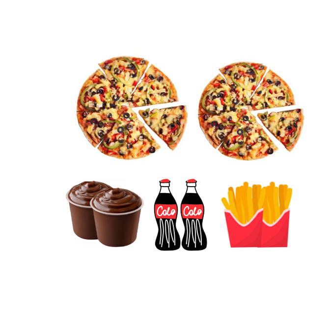 Tatlı Pizza Menü (Büyük Boy)