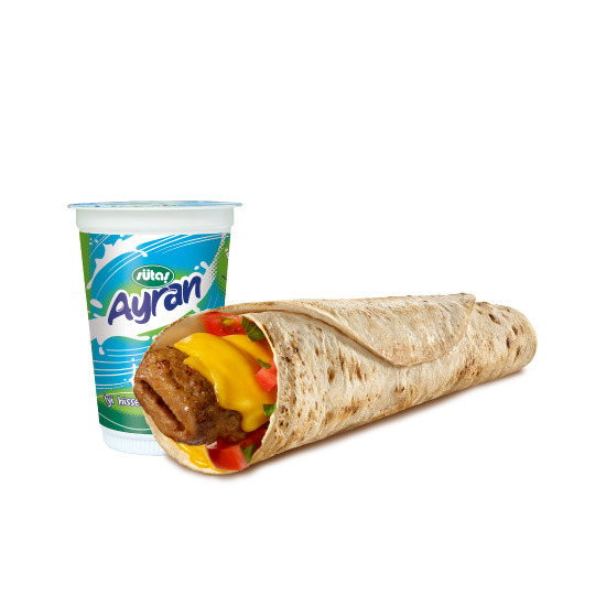 Cheddarlı Acılı Kebap Dürüm Menü