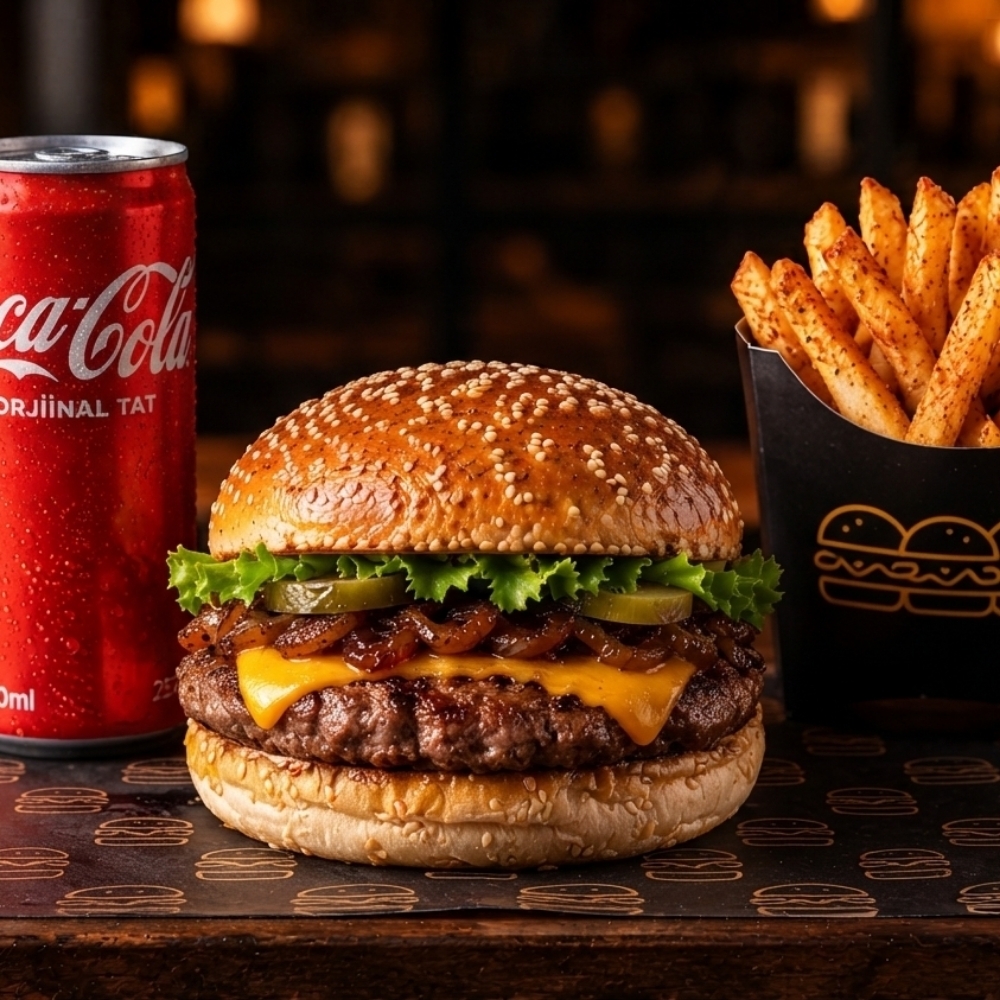 Klasik Burger Menü + Kola