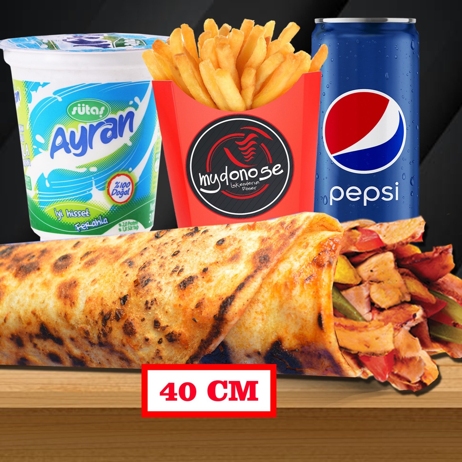 Zurna Tavuk Döner Dürüm Menü