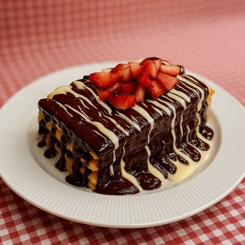 Stamba Bitter Çikolata Belçika Waffle