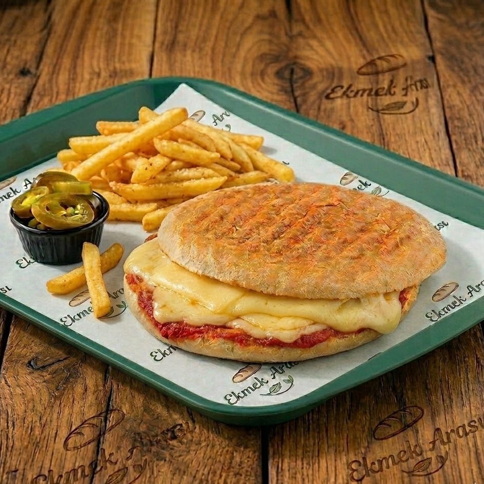 Bol Kaşarlı Tost + Patates Kızartması
