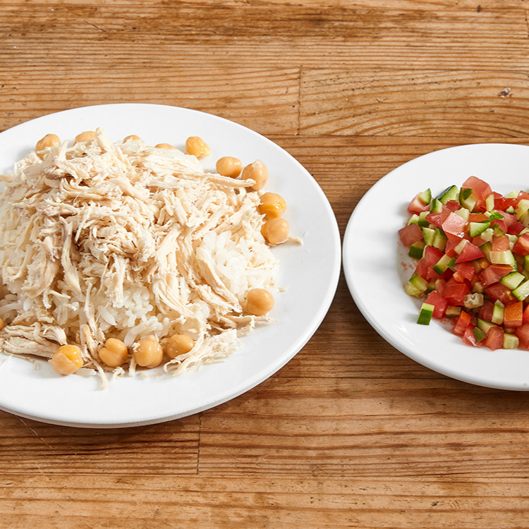 Tavuklu Nohutlu Pilav + Salata
