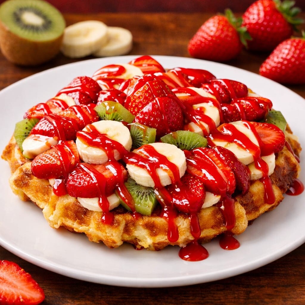 Scarlet Berry Waffle
