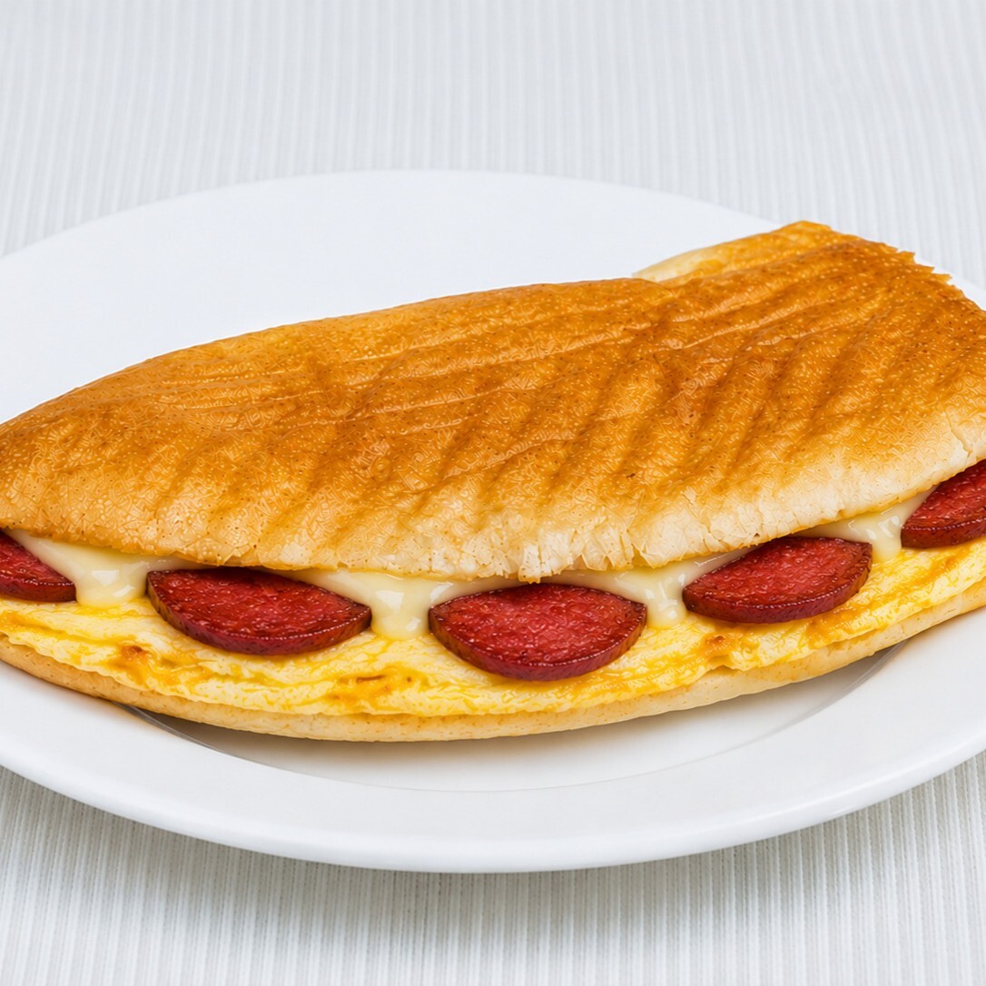 Yarım Ekmek Yumurtalı Karışık Tost