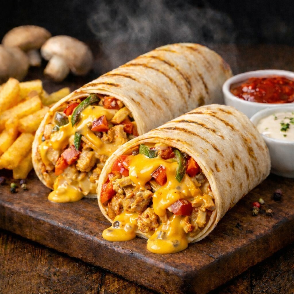 Tavuk Döner Dürüm Cheddar Soslu