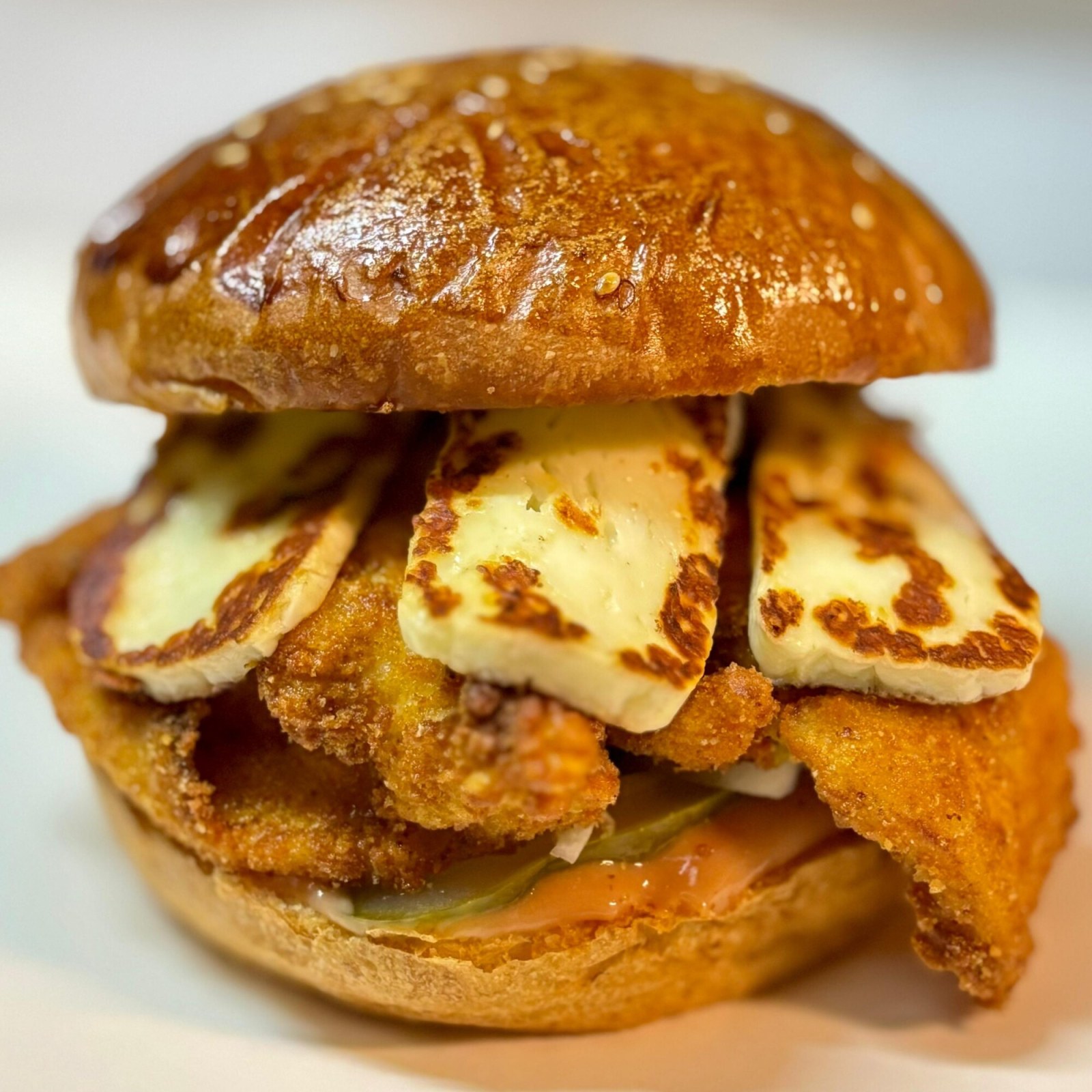 Hellim Chicken Burger