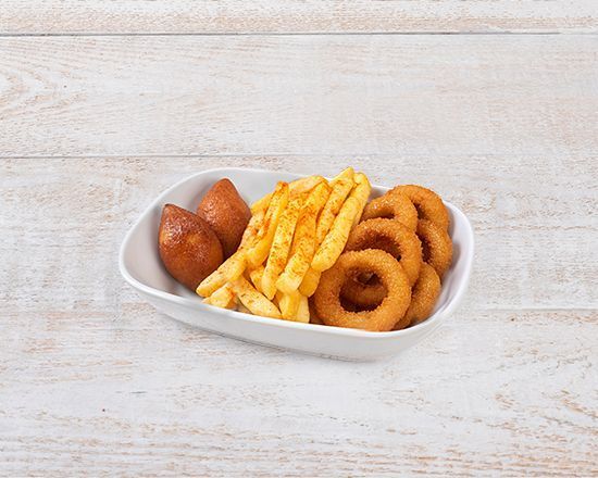 Porsiyon Çıtır 3'lü (2 İçli Köfte, Porsiyon Patates, 6 Soğan Halkası)