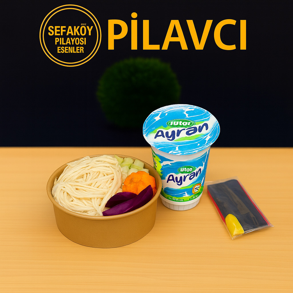 Bol Tavuklu Pilav (Duble Porsiyon) + Büyük Ayran ( 275Ml )