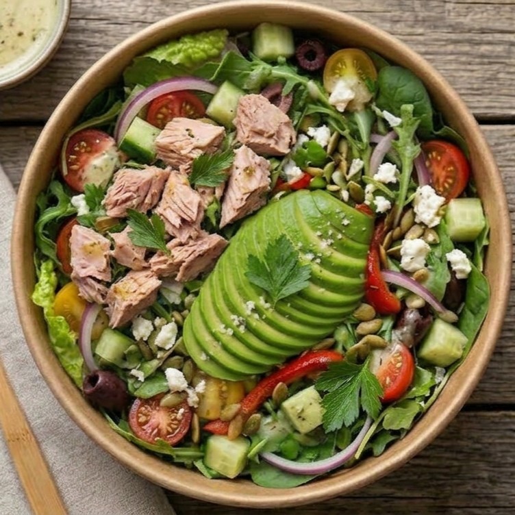 Ton Balığı + Avokado Salata