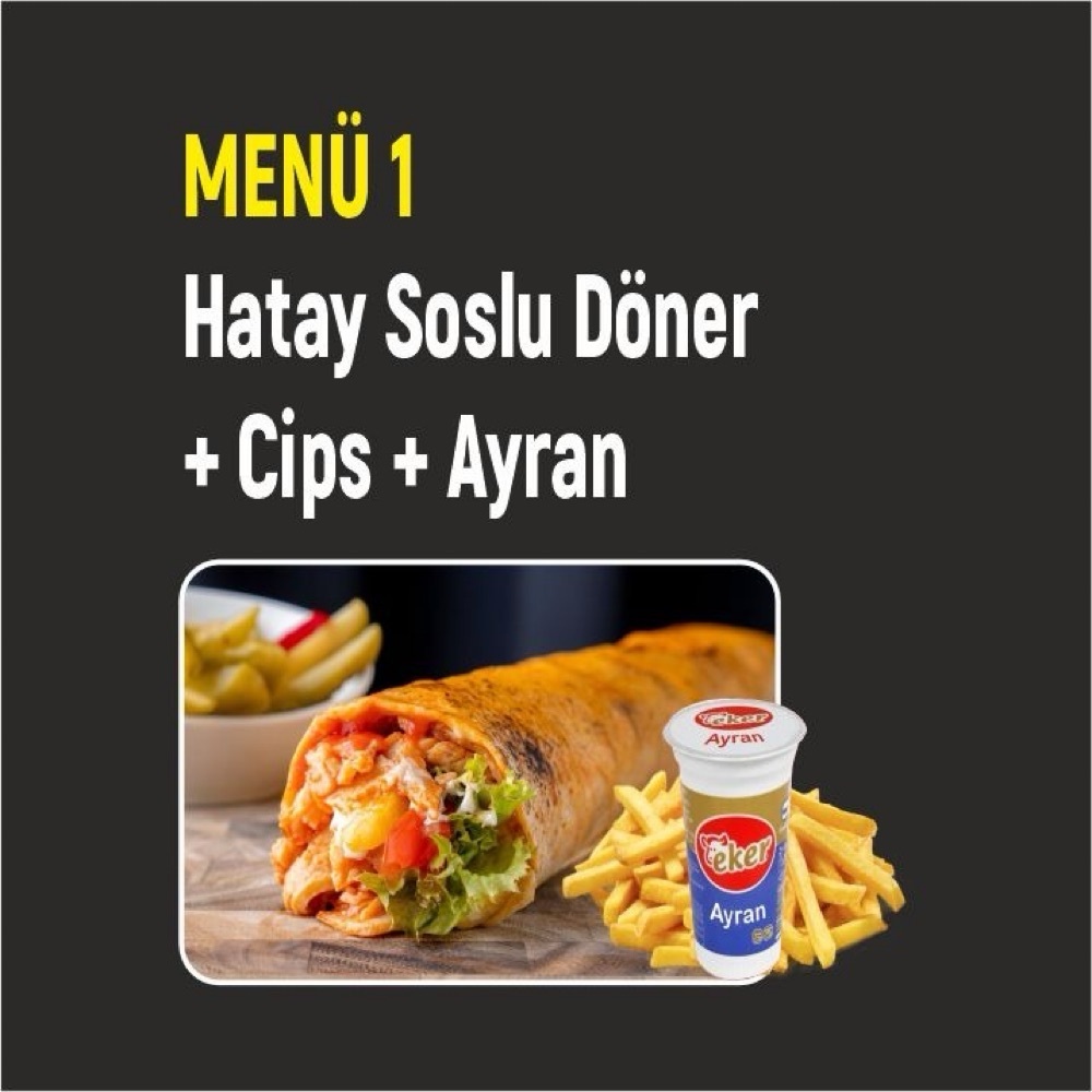 Hatay Usulü Soslu Döner Menü 1
