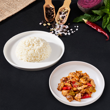 Tatlı Ekşi Soslu Tavuk ve Basmati Pirinç Pilavı