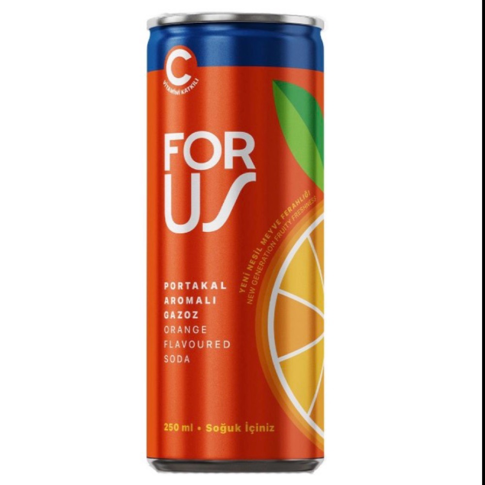 For Us portakal aromalı gazoz(250 ml)