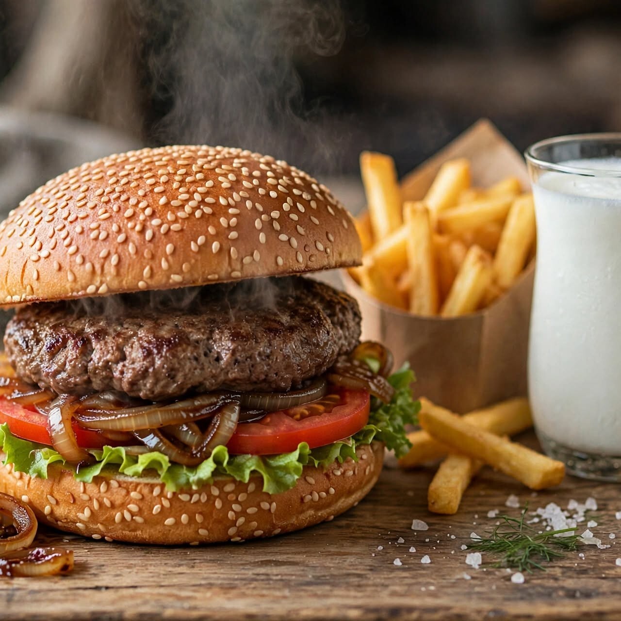 Janti Double Hamburger Menü