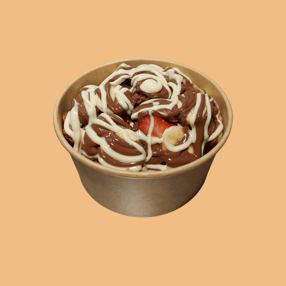 2 Soslu, Waffle Bowl (Tek Kişilik)