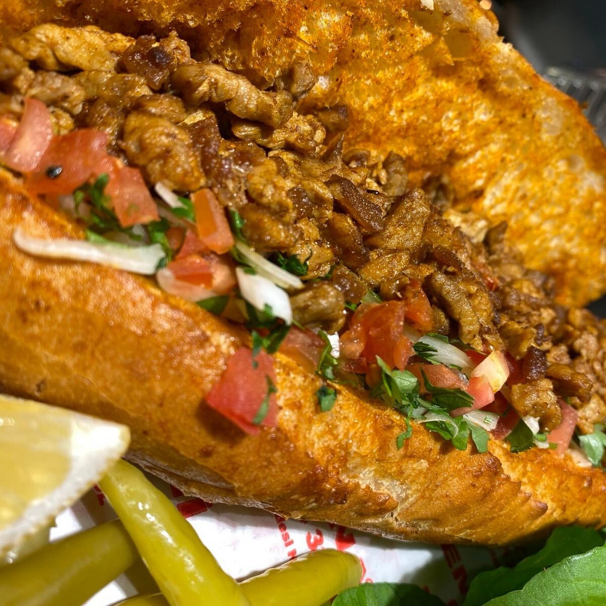 Tavuk Cheddarlı Sandviç Tantuni