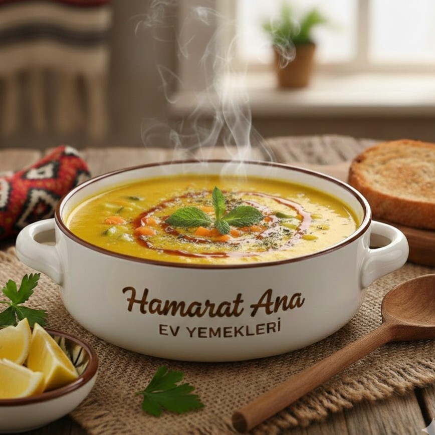 Hamarat Ana'dan Zerdeçallı Sebze Çorbası