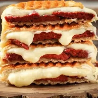 Sucuklu Kaşarlı Tost tam ekmek +Parmak Patates + pepsi cam şişe