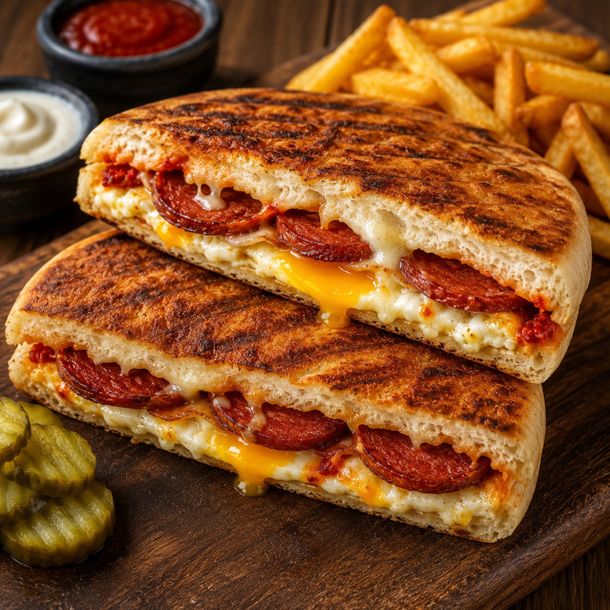 Sucuklu Yumurtalı Bazlama Tost