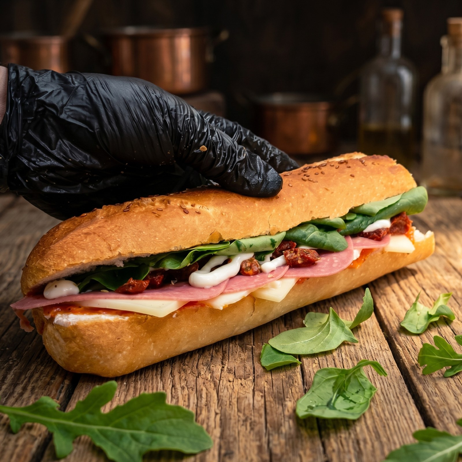 Roka & Ajvar Sos (Tam Buğday) Sandwich